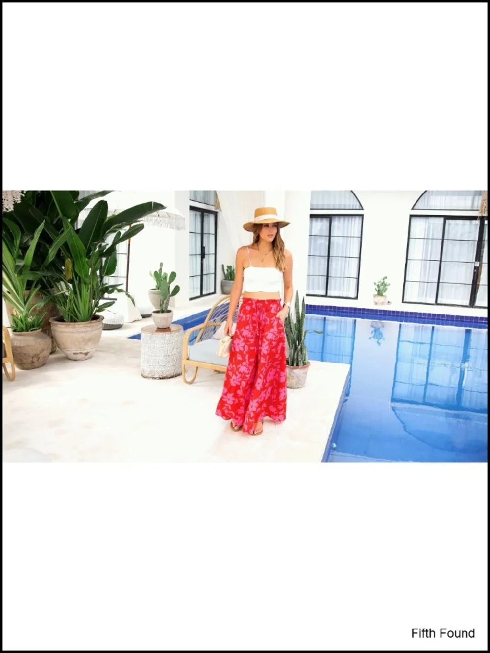 Wide Leg High Waisted Flowy Palazzo Pants with Pockets